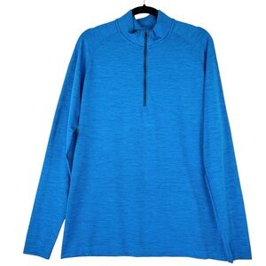 lululemon athletica Men's Bright Blue Half-Zip Pullover